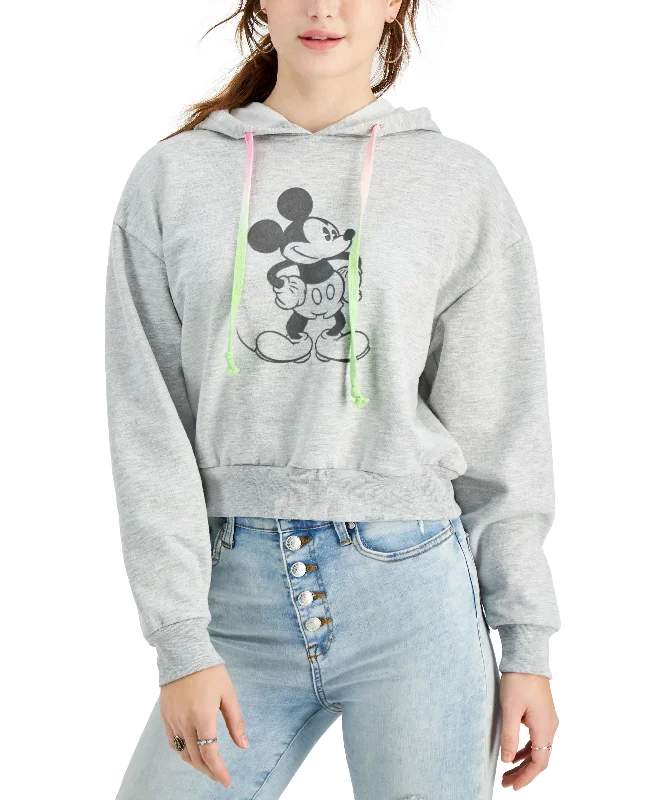 Mickey Mouse Graphic Hoodie Hoodie with Button Classic Timeless