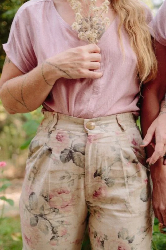 Perfect Pant 2.0 in Rose Elegant High-Waist Pants