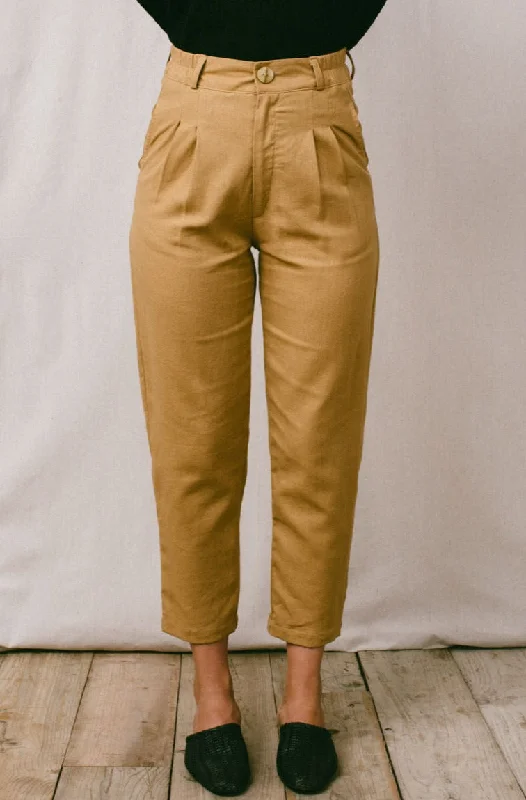 Perfect Pant 2.0 in Tawny Linen Formal Stretch Pants