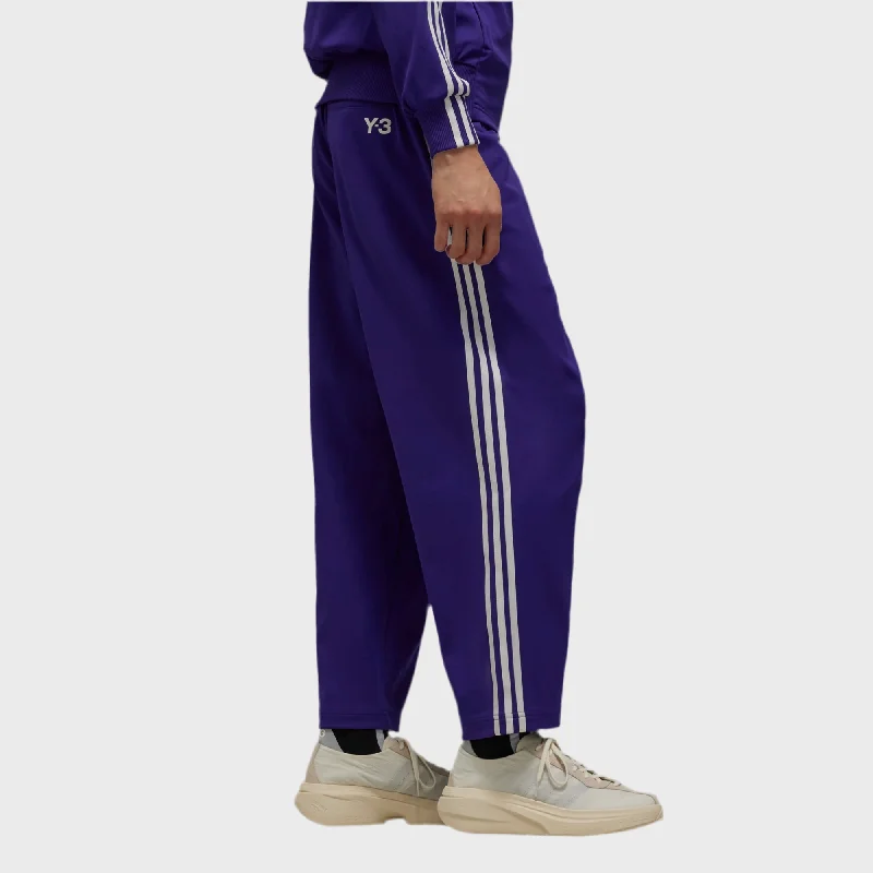Y-3 3 STRIPE PANTS PURPLE Soft Stretch Pants