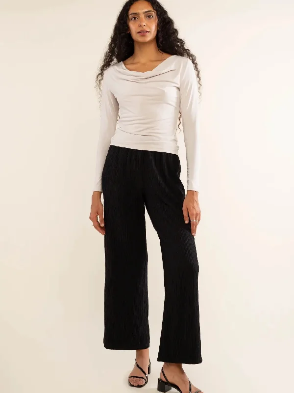 Owen Pleated Pant Trendy Wide-Legged Trousers