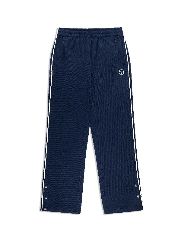 Pavia Twill Track Pant- Maritime Blue Classic Straight-Leg Pants