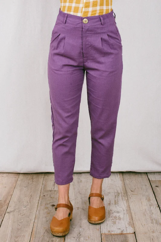 Perfect Pant 2.0 in Heliotrope Linen Formal Linen Trousers