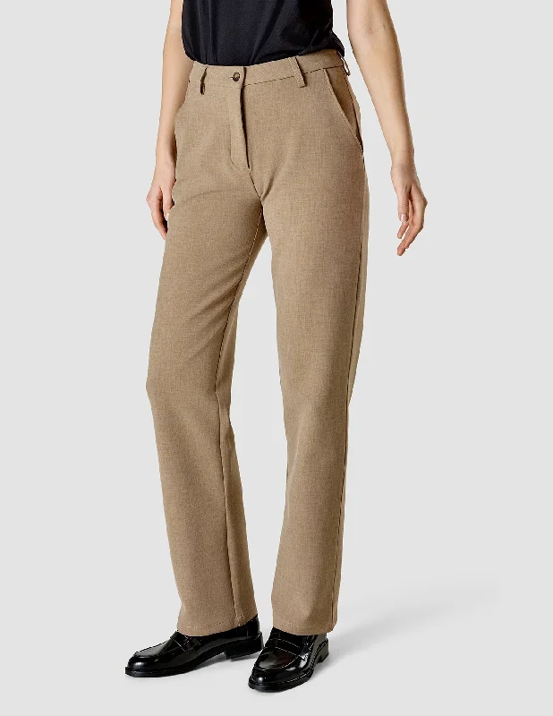 No. 1 Pants Straight Cappuccino High-Waist Jeans