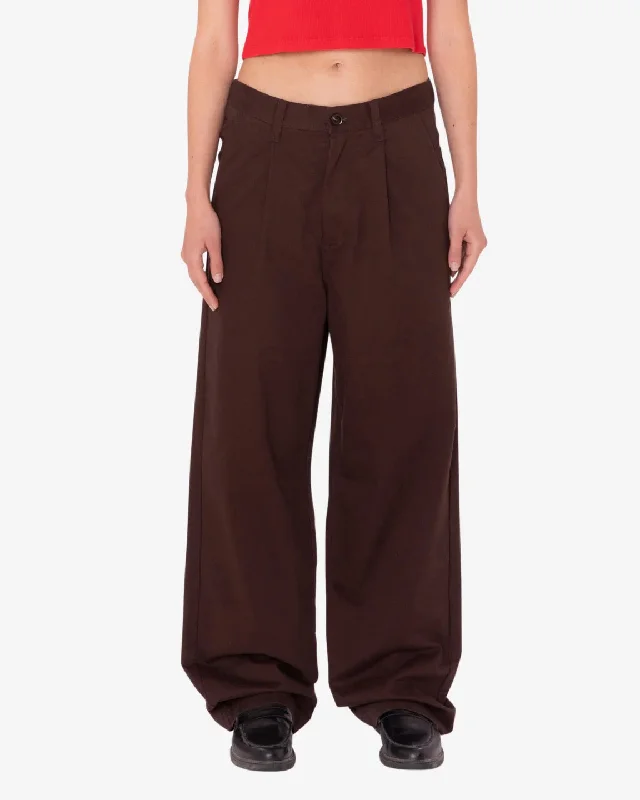 Ruth Pleated Pant Fashionable Button-Up Pants