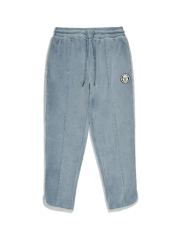 Veneto 3/4 Velour Track Pant- Celestial Blue Fashionable Work Pants