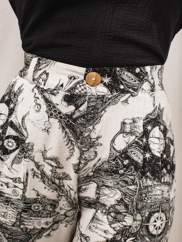 Perfect Pant 2.0 in Earth Worship Linen Cozy Jogger Leggings