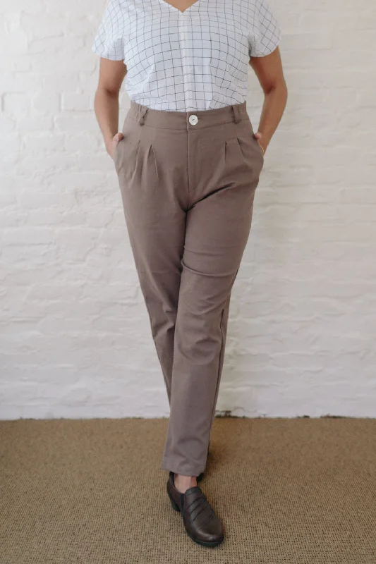 Long Perfect Pant in Lavender Gray Comfortable Jogging Pants