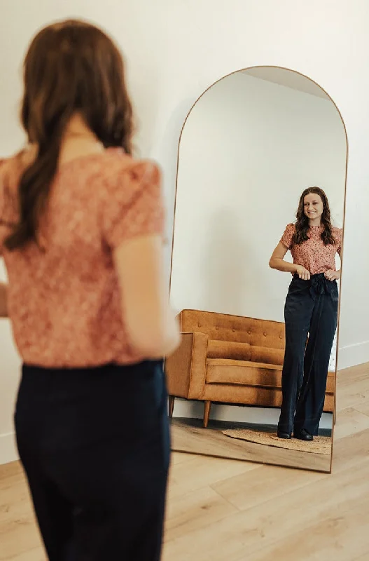 Emma High Waist Pants Two Navy Wide-Legged Palazzos