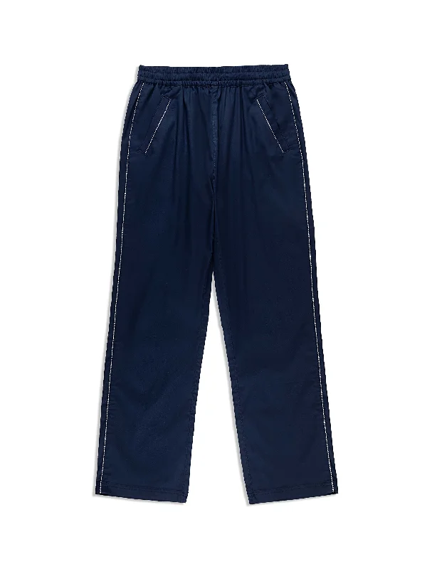 Women's Suveniri Track Pant- Maritime Blue Chic Wool Trousers