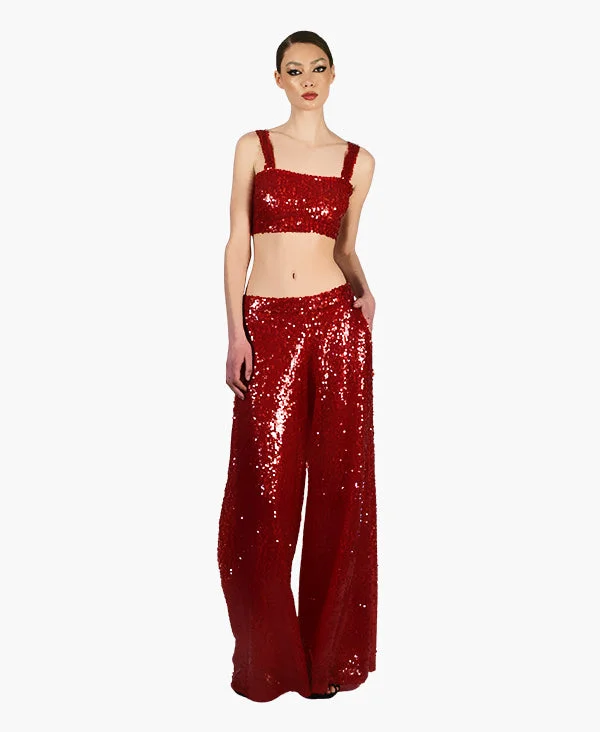 Fire Wide Leg Pants Soft Wool Pants