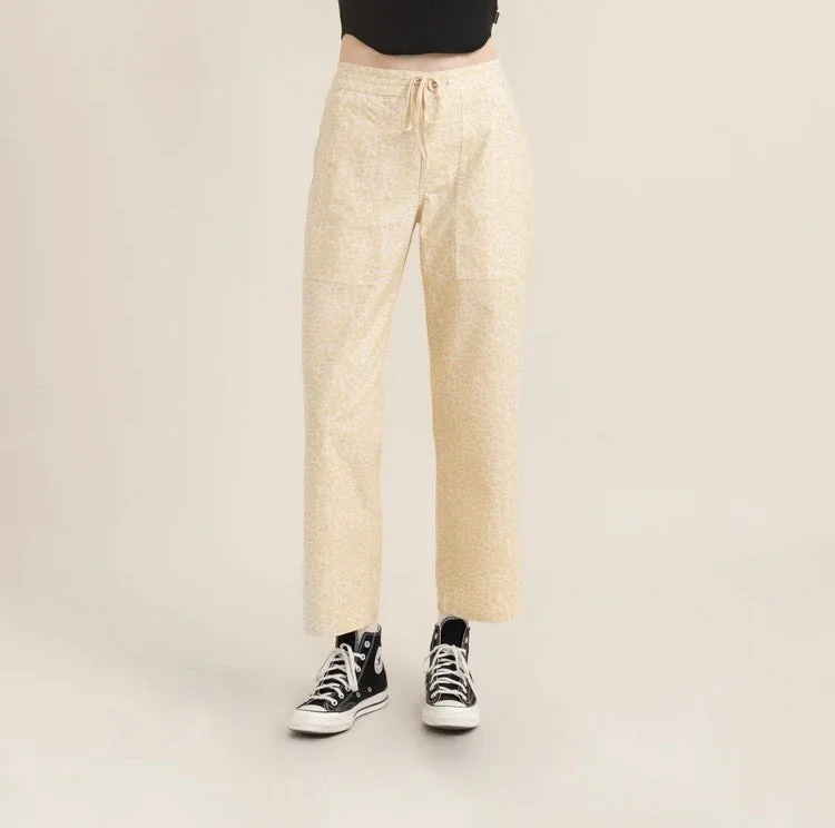 Layover Pants - Faded Leo Trendy Velvet Pants