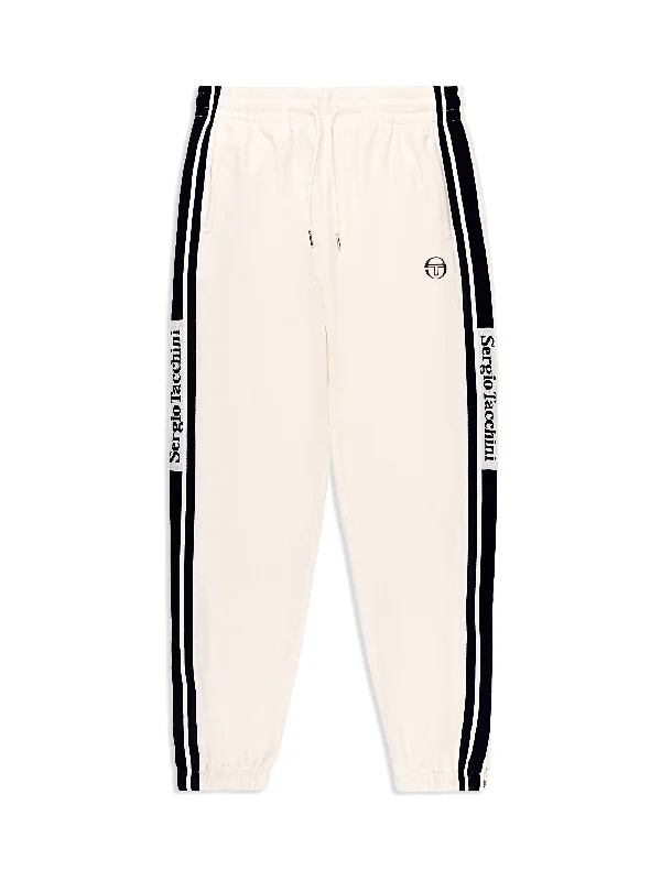 Atri Velour Track Pant- Gardenia Comfortable Denim Trousers