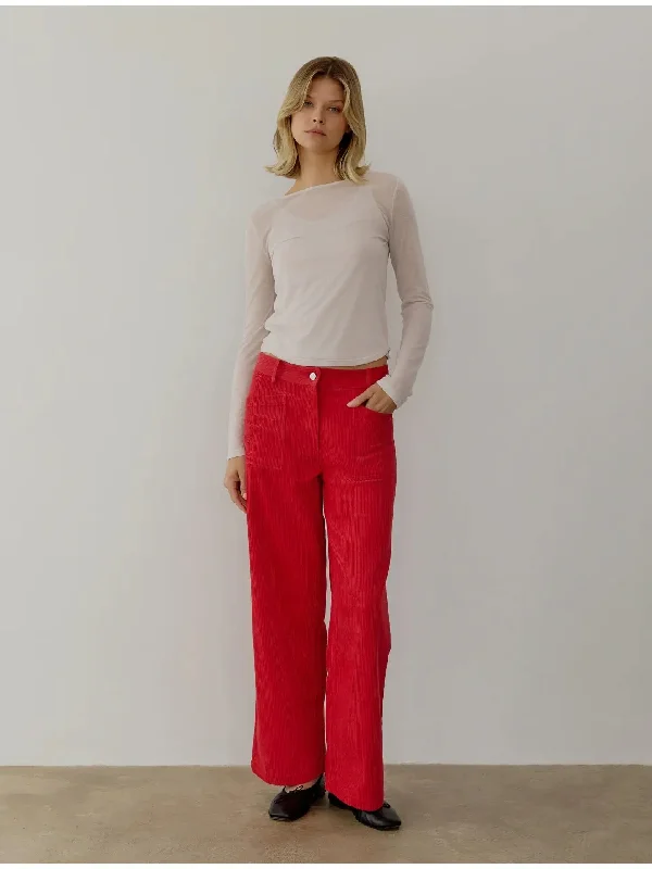 The Nadya Pants Elegant High-Waist Pants