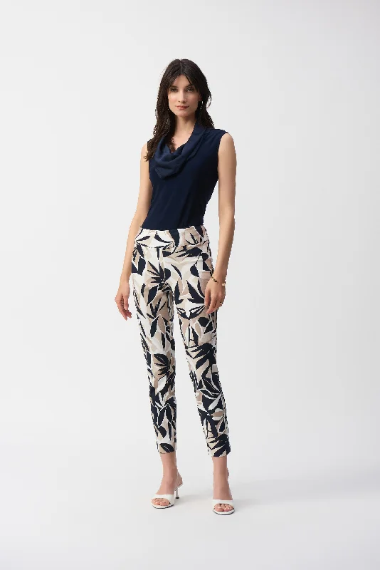 Millennium Tropical Print Slim Fit Pant Relaxed Linen Pants