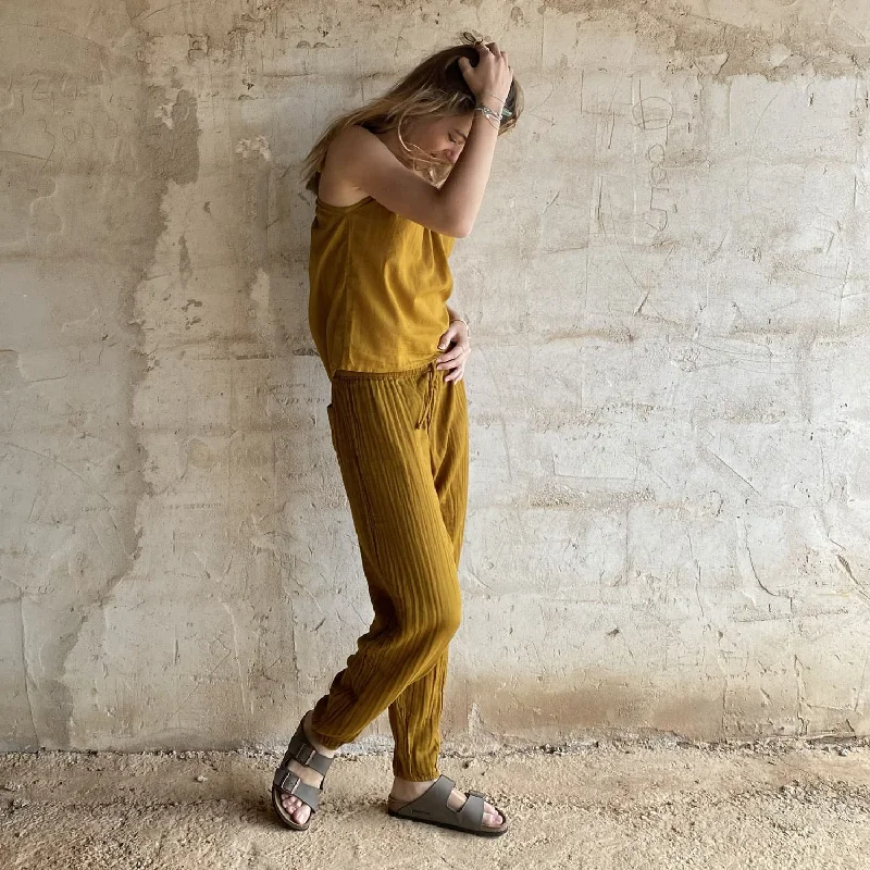 Joe Pants - Women - DS Double Saloo - S024 Gold Classic Straight Pants