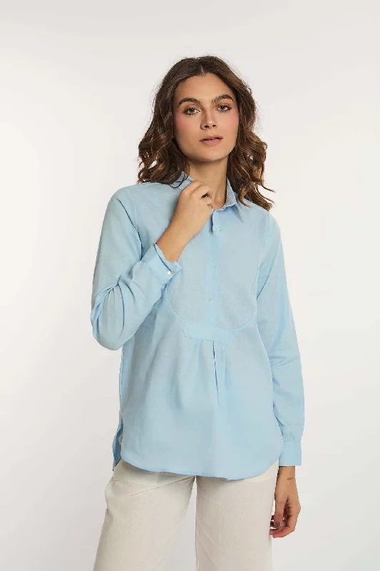 Blouse Semi-Sheer Blouse