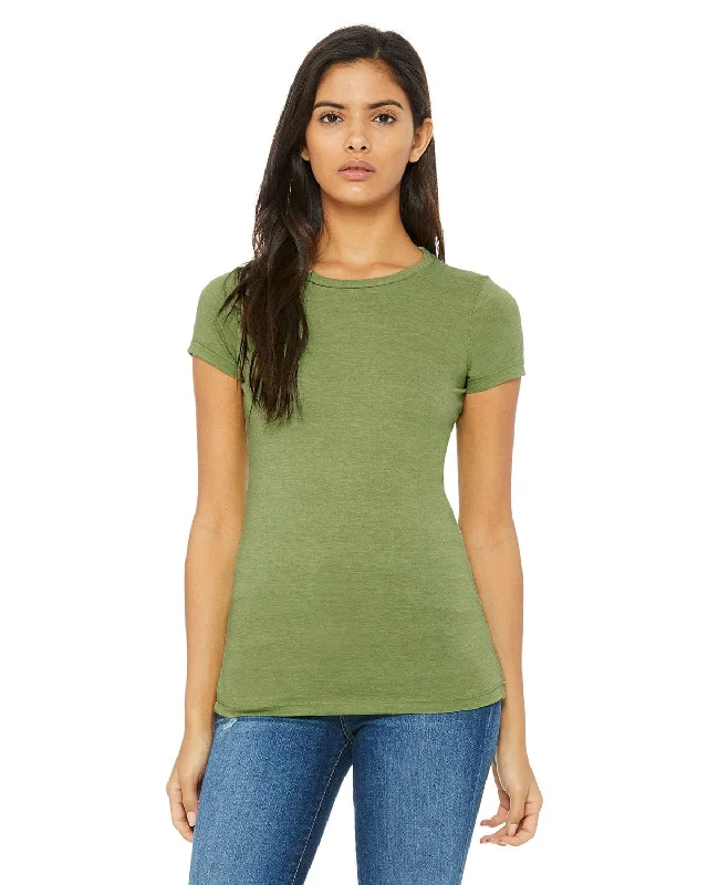 Bella+Canvas Ladies Favorite T-Shirt | Heather Green Boxy Fit Fitted Loose