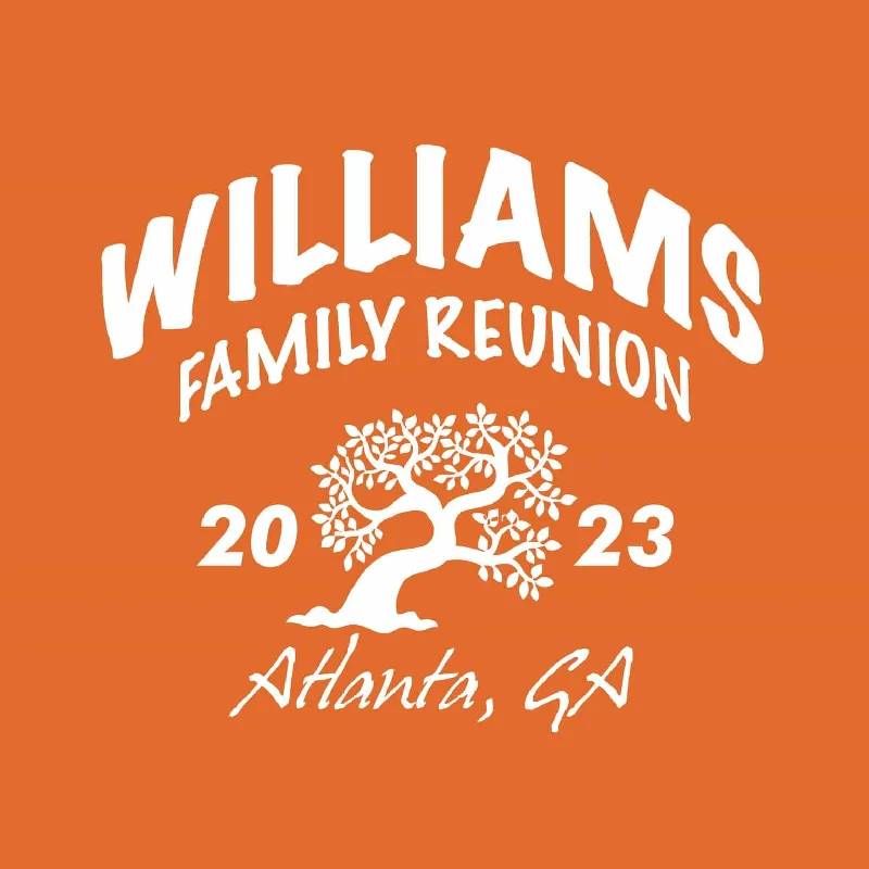 Big Name Family Reunion T-Shirt Design R1-32 Boxy Fit Fitted Loose