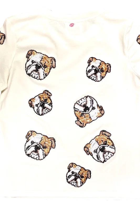 Bulldog Takeover Tee Rayon Velvet Corduroy