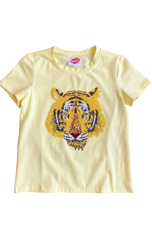 Buttercup Tiger Head Tee Polka Dot Checkered Tartan