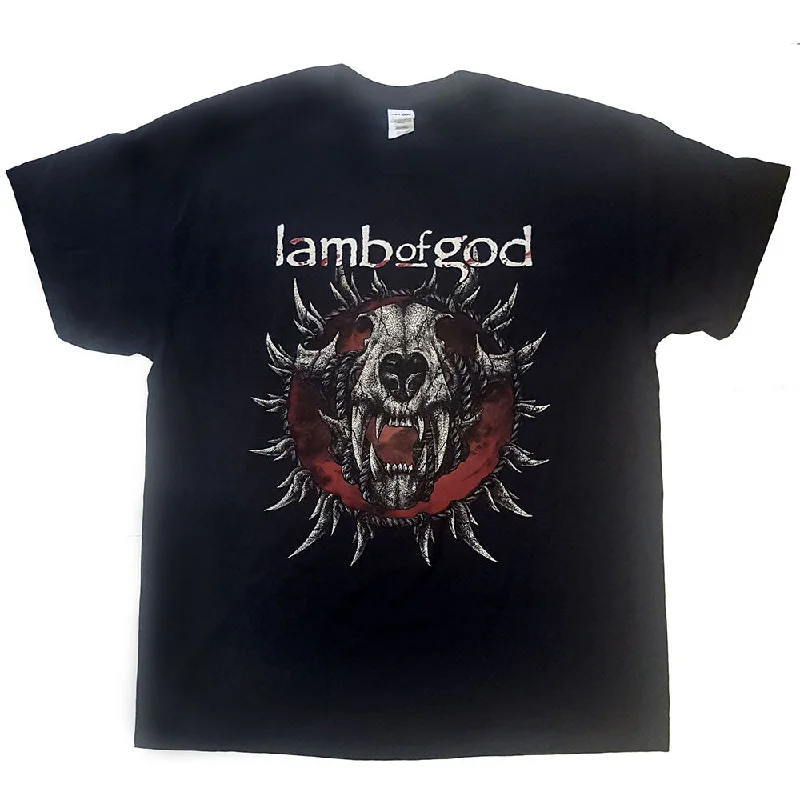 Lamb Of God | Official Band T-Shirt | Radial Front Pockets Side Pockets Patch Pockets