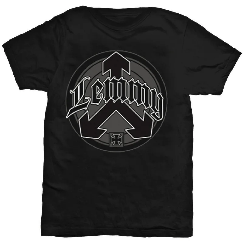 Lemmy | Official Band T-Shirt | Arrow Logo Denim Fabric Leather Fabric Suede Fabric