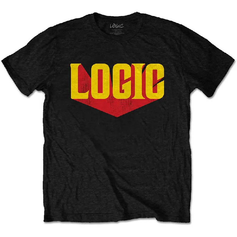 Logic | Official Band T-Shirt | Logo Mesh Blend Leather Blend Suede Blend