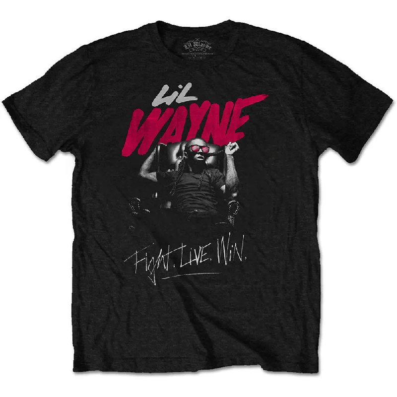 Lil Wayne | Official Band T-Shirt | Fight, Live, Win Anti-Shrink Durable Soft