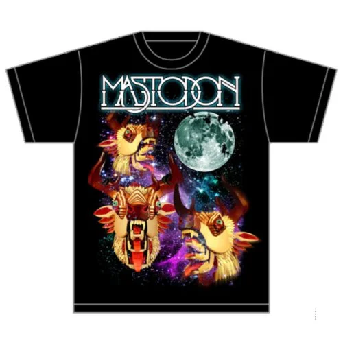 Mastodon | Official Band T-Shirt | Interstellar Hunter Striped Floral Plaid