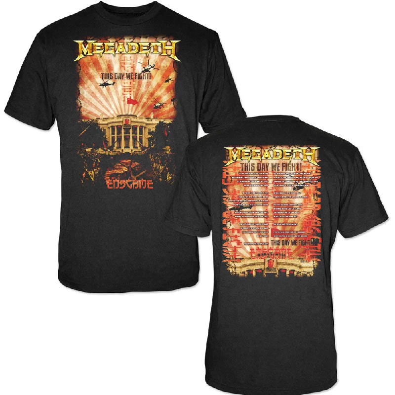 Megadeth | Official Band T-Shirt | China Whitehouse (Back Print) Chenille Brocade Lace