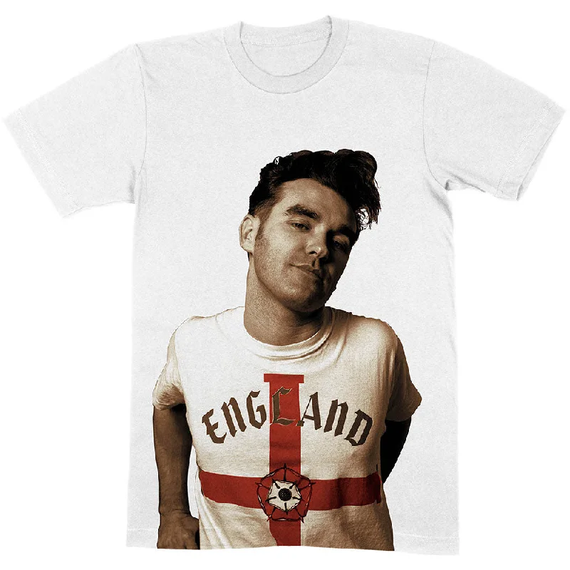 Morrissey | Official Band T-Shirt | Glamorous Glue Satin Blend Silk Blend Wool Blend