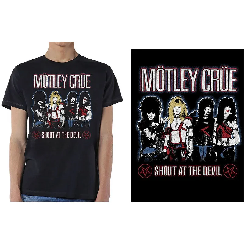 Motley Crue | Official Band T-Shirt | Shout at the Devil Terry Blend Velvet Blend Canvas Blend