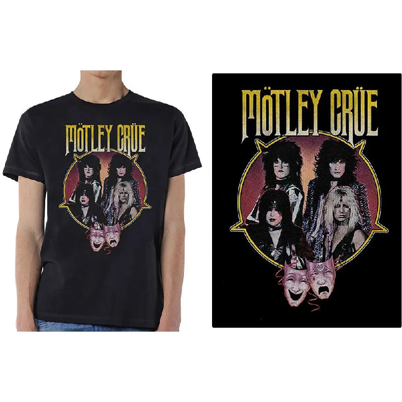 Motley Crue | Official Band T-Shirt | Theatre Pentagram Front Pockets Side Pockets Patch Pockets