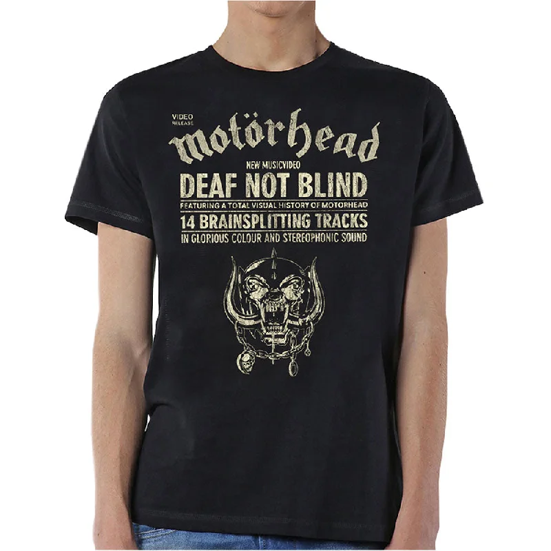 Motorhead | Official Band T-Shirt | Deaf Not Blind Elegant Classic Vintage