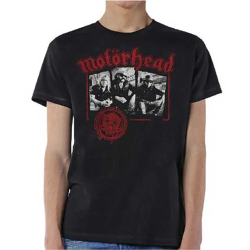 Motorhead | Official Band T-Shirt | Stamped Asymmetrical Pockets Print