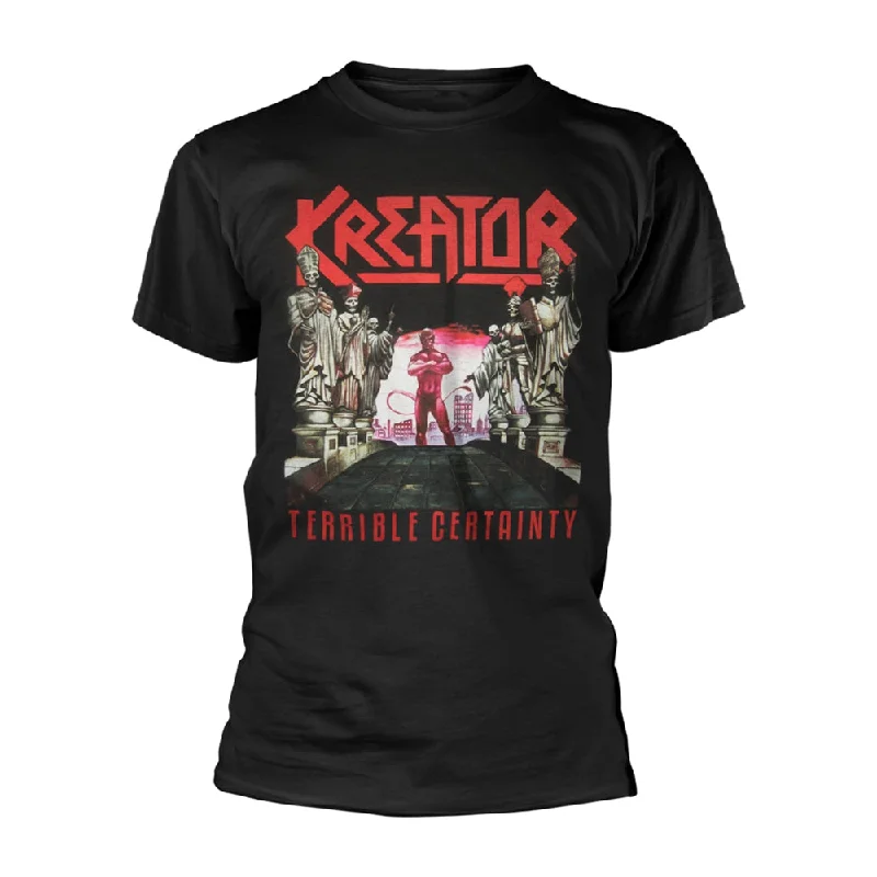 Kreator Unisex T-shirt: Terrible Certainty Elasticated Padded Insulated