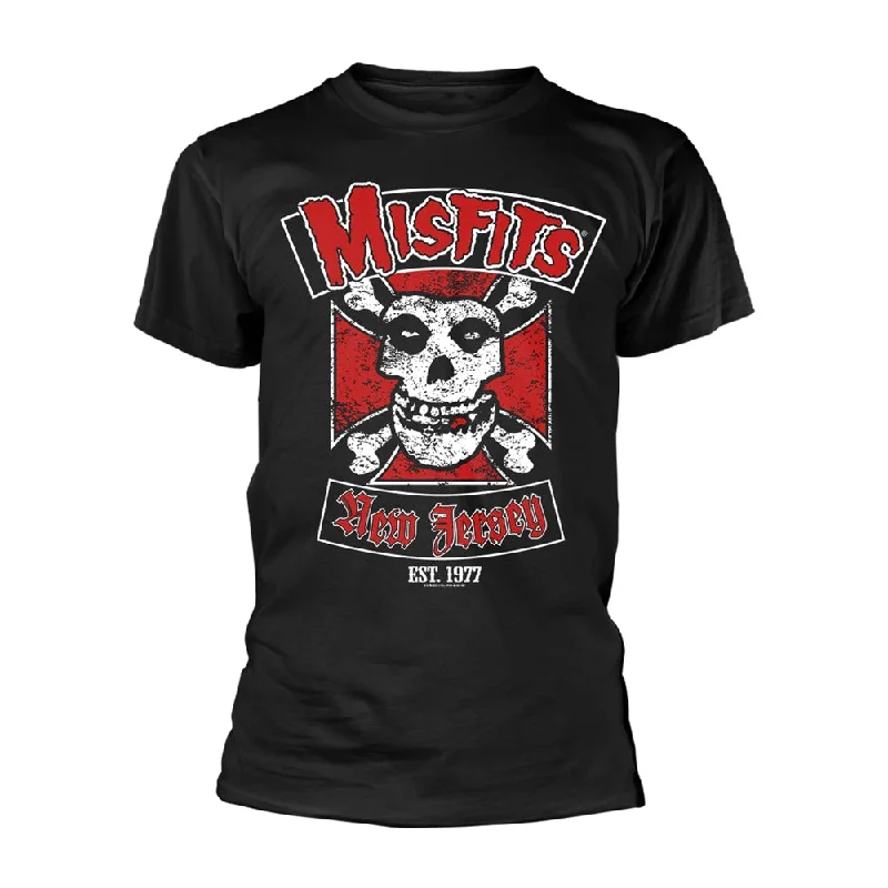 Misfits Unisex T-shirt: Biker Design Lace Blend Ribbed Blend Corduroy Blend