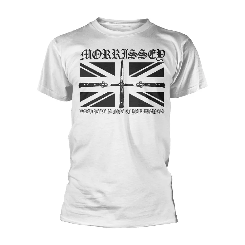 Morrissey Unisex T-shirt: Flick Knife Beaded Sequined Faux Fur