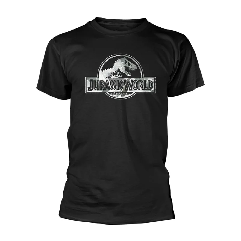 Jurassic World Unisex T-shirt: Logo Lace Blend Ribbed Blend Corduroy Blend