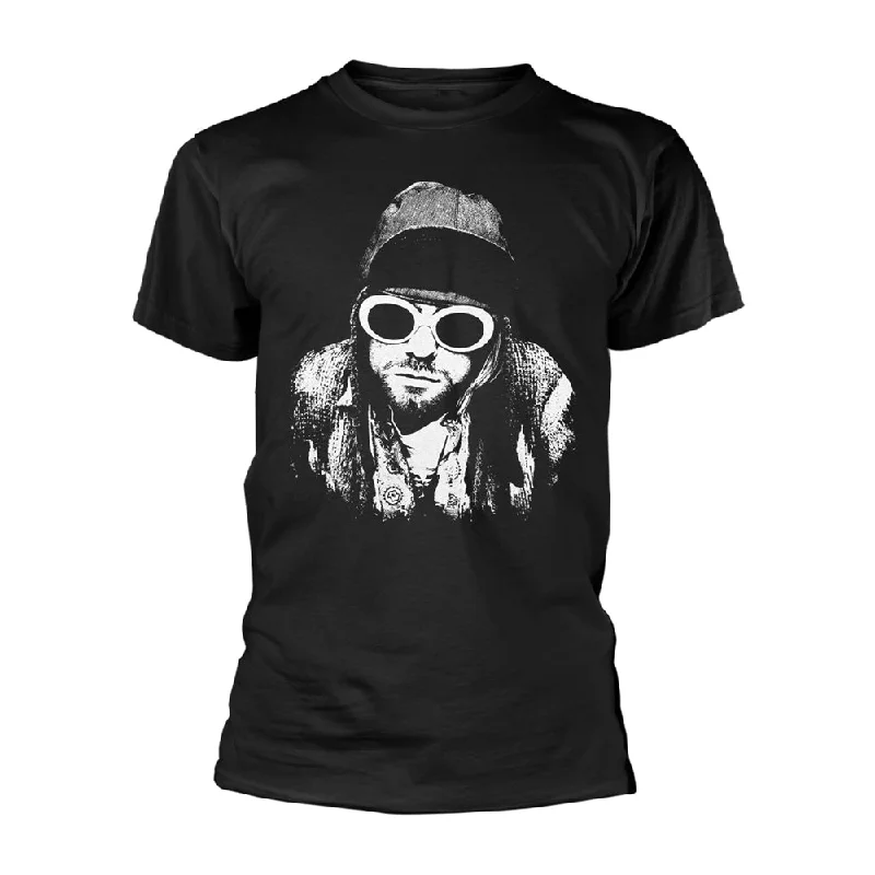 Kurt Cobain Unisex T-shirt: One Colour V-Neck T-Shirt Long Sleeve Cotton