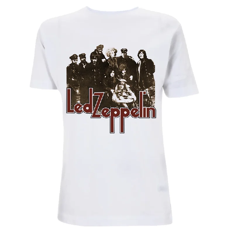 Led Zeppelin Unisex T-shirt: Lz II Photo Fitted T-Shirt Seamless Stretchy