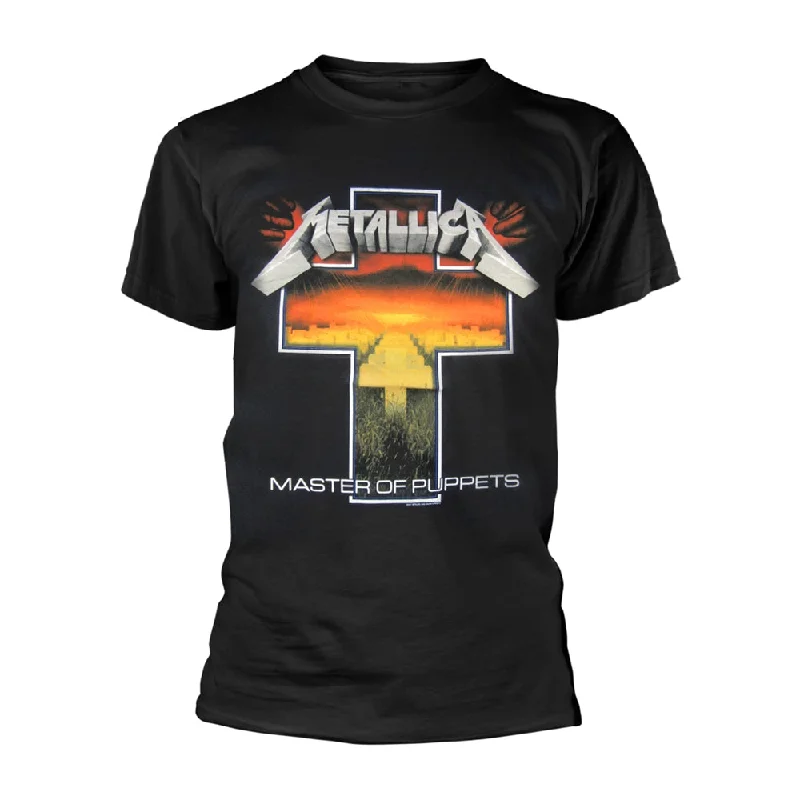 Metallica Unisex T-shirt: Master Of Puppets Cross Fashionable Trendy Casual