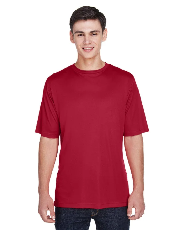 Team 365 Mens Zone Performance T-Shirt | Sport Scrlet Red Handmade Hand-knitted Hand-woven