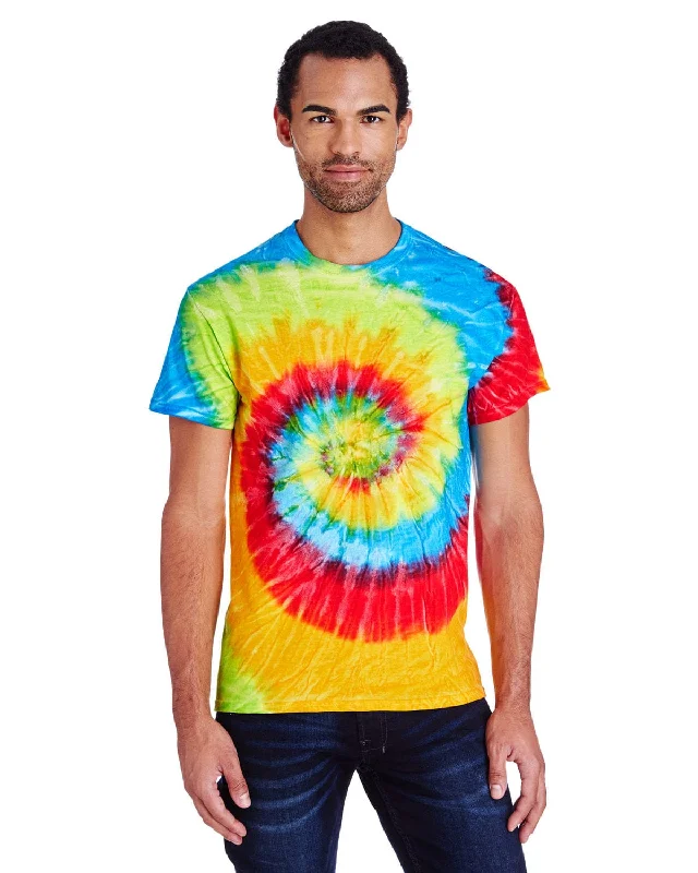 Tie-Dye 100% Cotton Tie-Dyed T-Shirt | Pastel Neon Cashmere Blend Cotton Blend Poly Blend