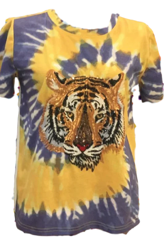 Tie-Dye Tiger Tee Modern Contemporary Chic