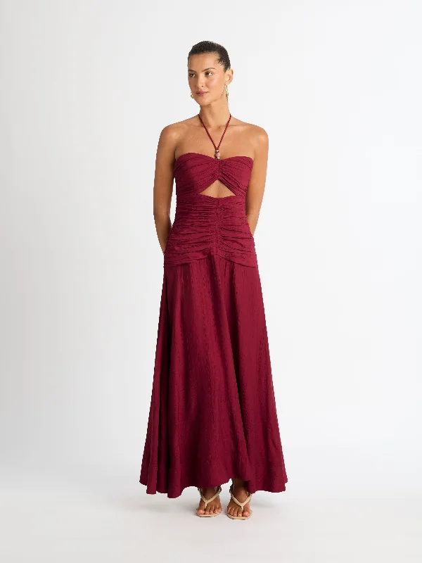 ASHLEA MAXI DRESS Fashionable Asymmetrical Maxi Dress