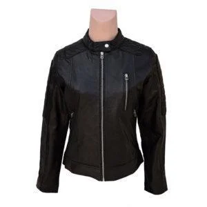 KATIE LAMBSKIN LEATHER JACKET FOR WOMEN Mesh Jacket Canvas Jacket Denim Jacket