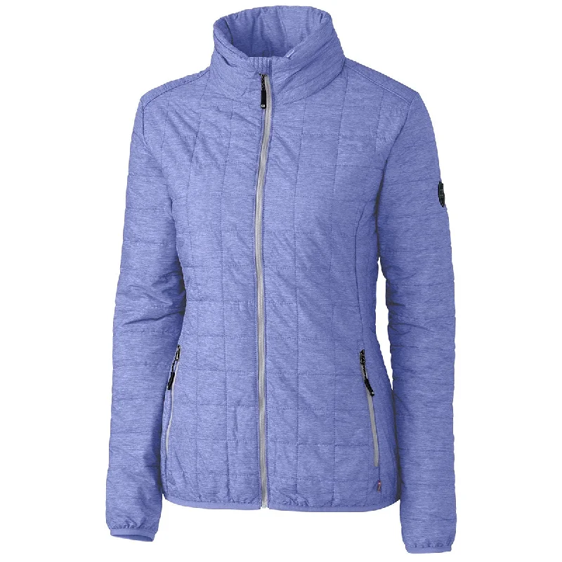 Cutter & Buck Women's Hyacinth Melange Rainier Jacket Cotton Jacket Linen Jacket Terry Jacket