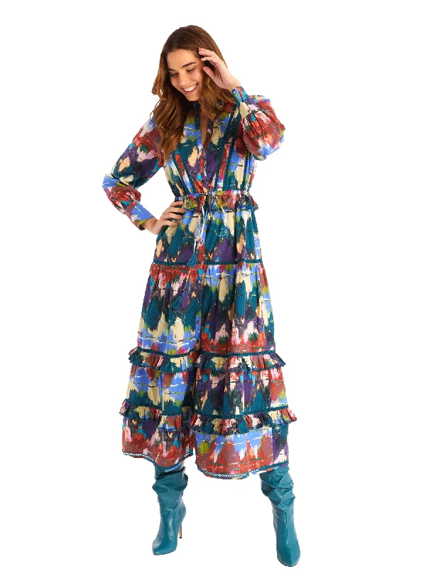 Allison Antoientte Maxi Dress Fashionable Sheer Maxi Dress